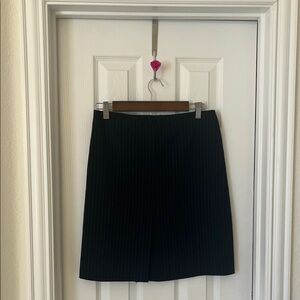 Copper Key Black Pinstripe Pencil Skirt